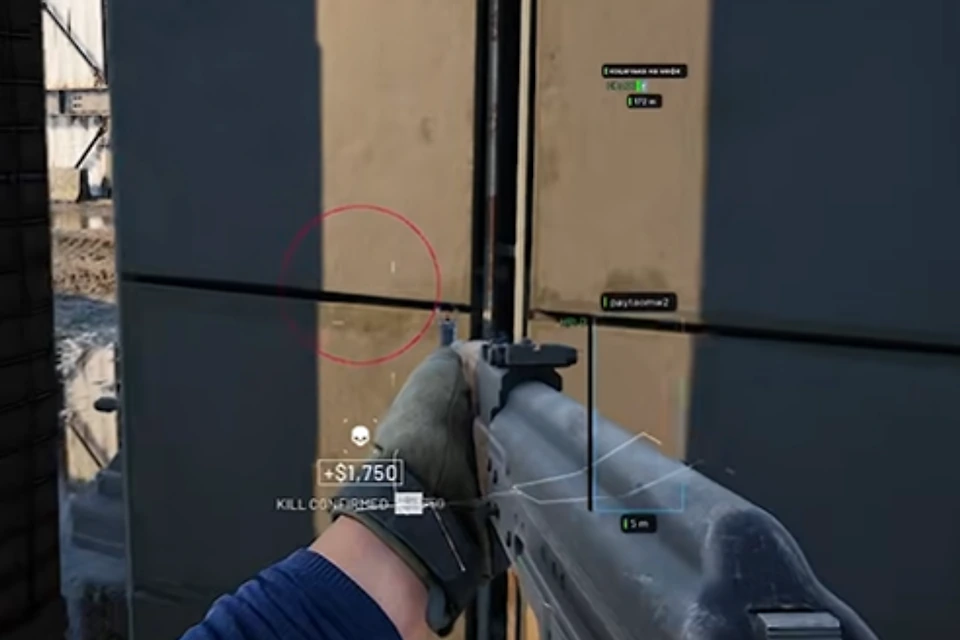 Why ESP and radar matter in WARDOGS WARDOGS stairwell fight with player ESP marker on an enemy behind cover