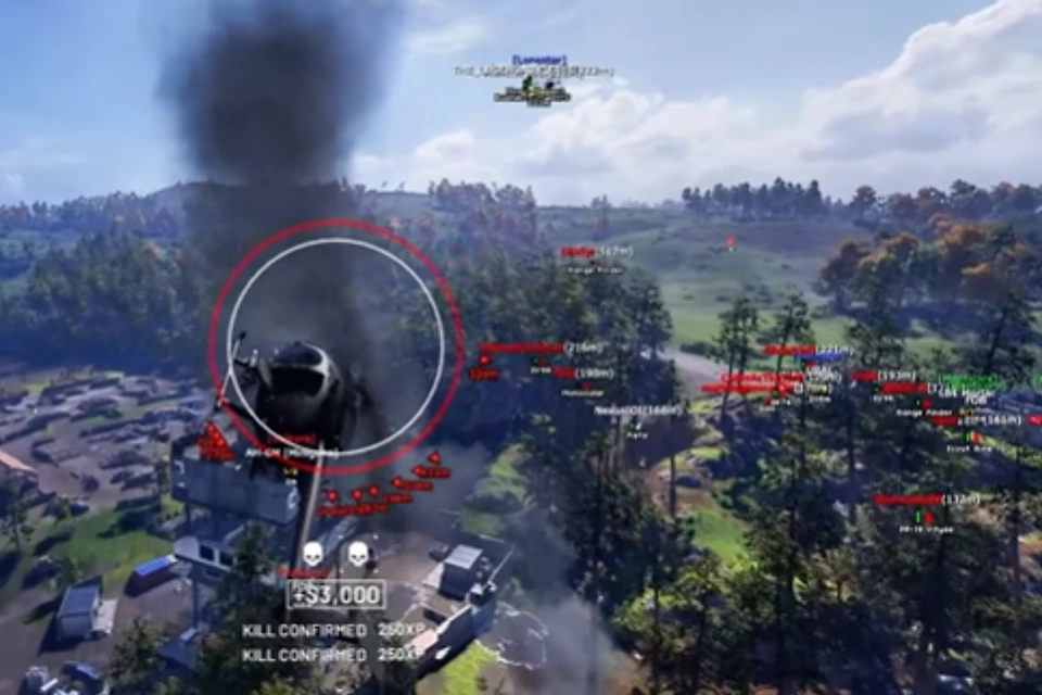 WARDOGS radar screenshot WARDOGS control zone with radar and vehicle markers
